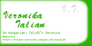 veronika talian business card